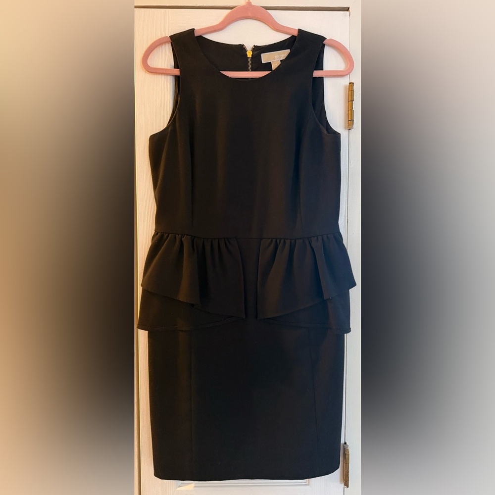 Michael Kors Black Peplum Dress